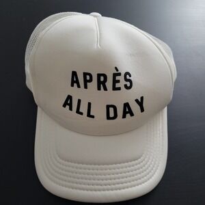Apres All Day Foam Trucker Hat Snapback White By AS COLOUR
